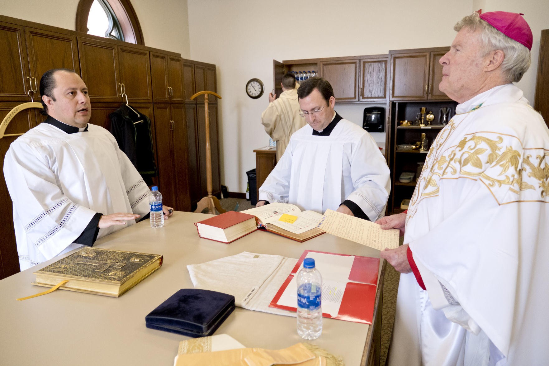 COVID-19 Catholic mass is live streamed on Holy Thursday